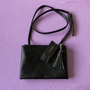 NWT Forever 21 black leather purse